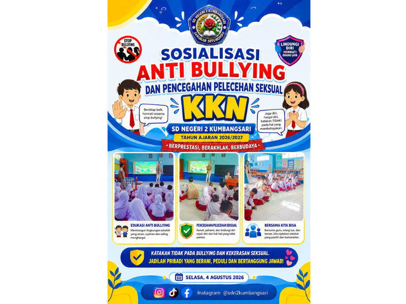 Sosialisasi Anti-Bullying dan Pencegahan Pelecehan Seksual: Mewujudkan Sekolah yang Aman, Nyaman, dan Ramah Anak oleh Mahasiswa KKN Universitas Jember